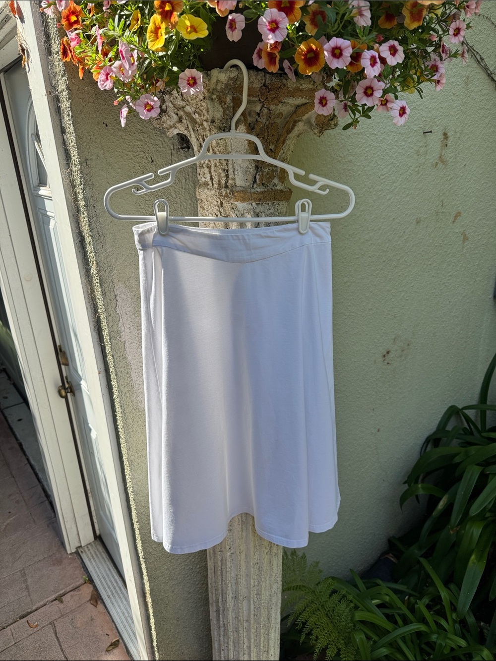 Classic White A-Line Women's Skirt